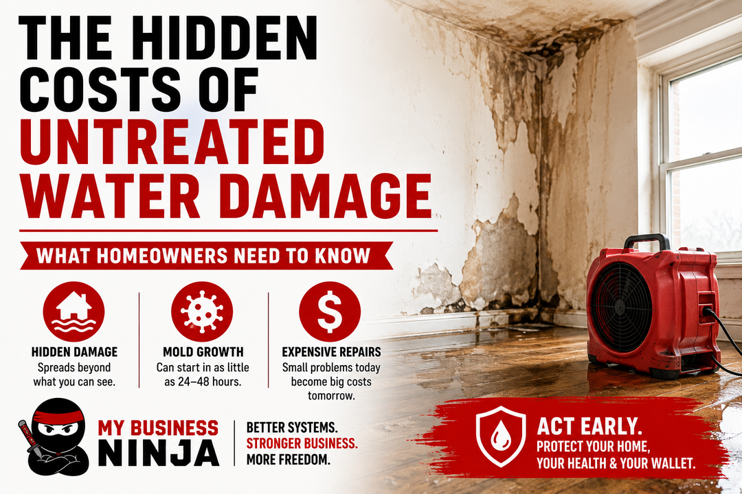 The Hidden Costs of Untreated Water Damage (What Homeowners Need to Know)
