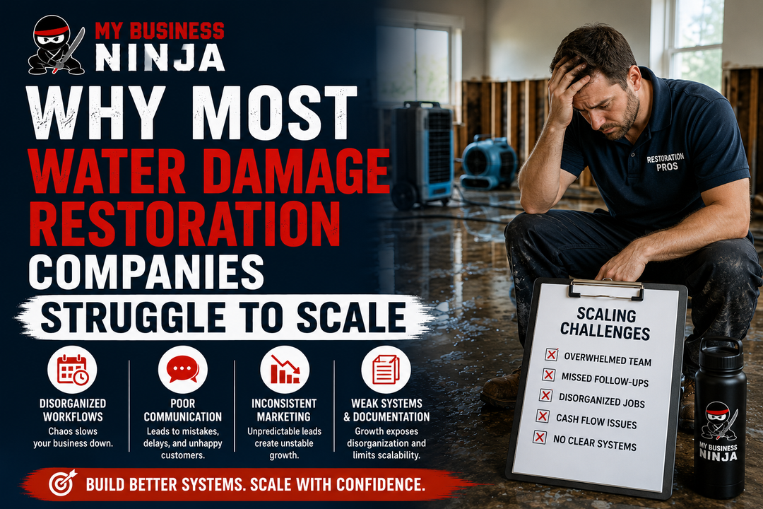 Why Most Water Damage Restoration Companies Struggle to Scale