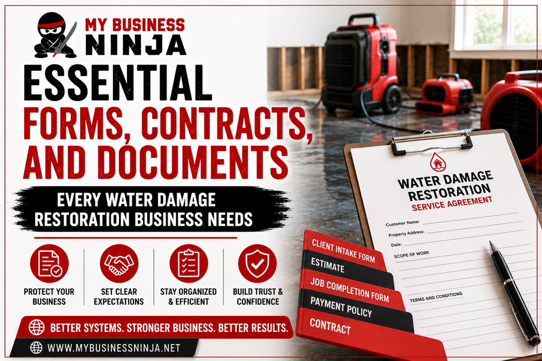 Essential Forms, Contracts, and Documents Every Water Damage Restoration Business Needs