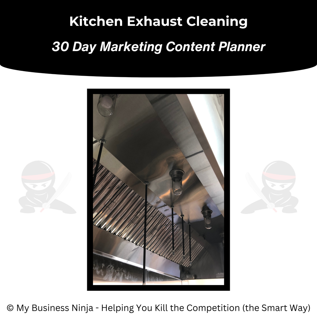 30 Day Marketing Content Planner (Core) - Kitchen Exhaust Cleaning