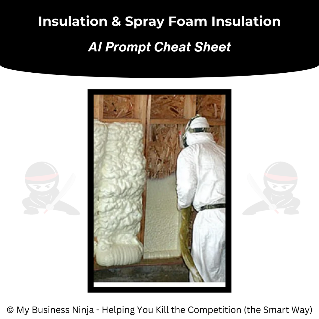 AI Prompt Cheat Sheet (Core) - Insulation and Spray Foam Insulation