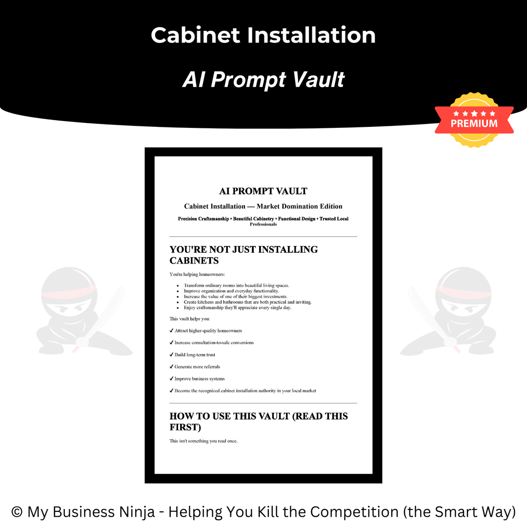 AI Prompt Vault (Premium) - Cabinet Installation