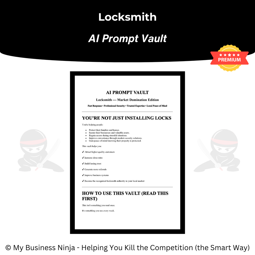 AI Prompt Vault (Premium) - Locksmith