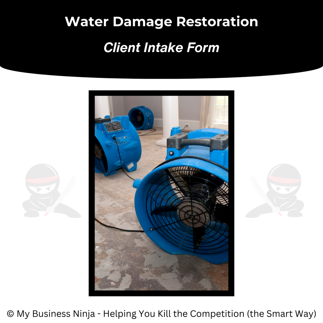 Client Intake Form (Core) - Water Damage Restoration