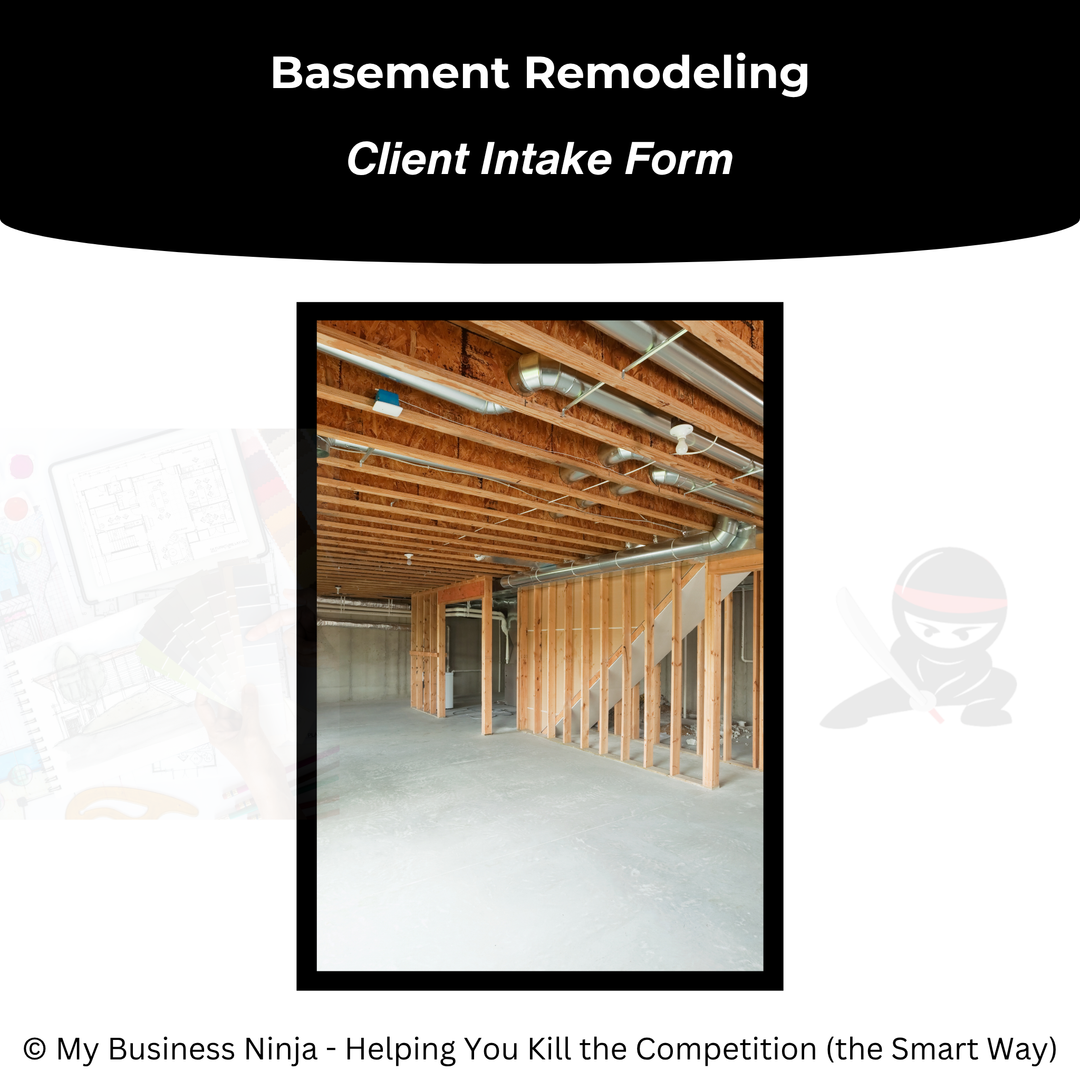 Client Intake Form (Core) - Basement Remodeling