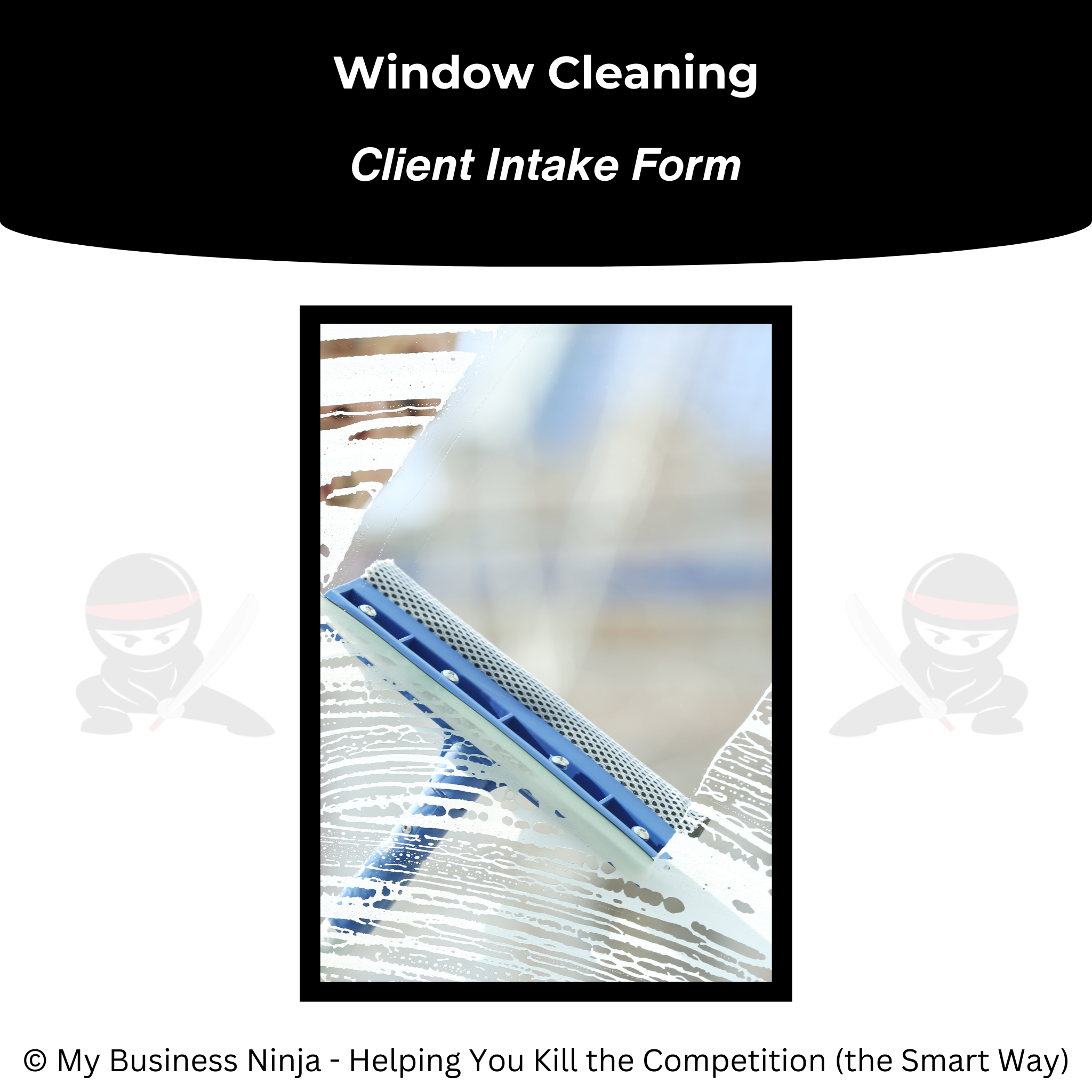 Window Cleaning Client Intake Form | Professional Editable Template ...