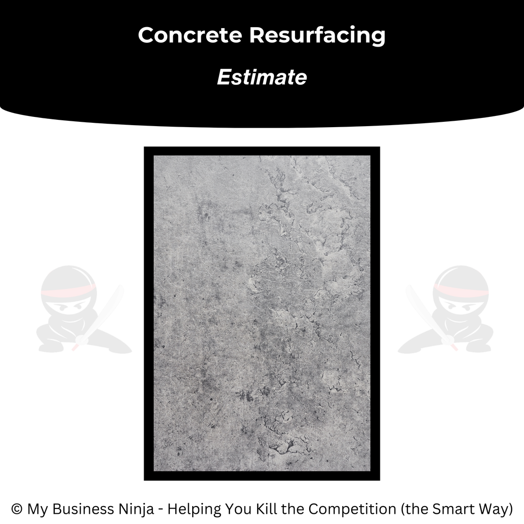 Concrete Resurfacing Estimate Template | PDF & Word Proposal – My ...