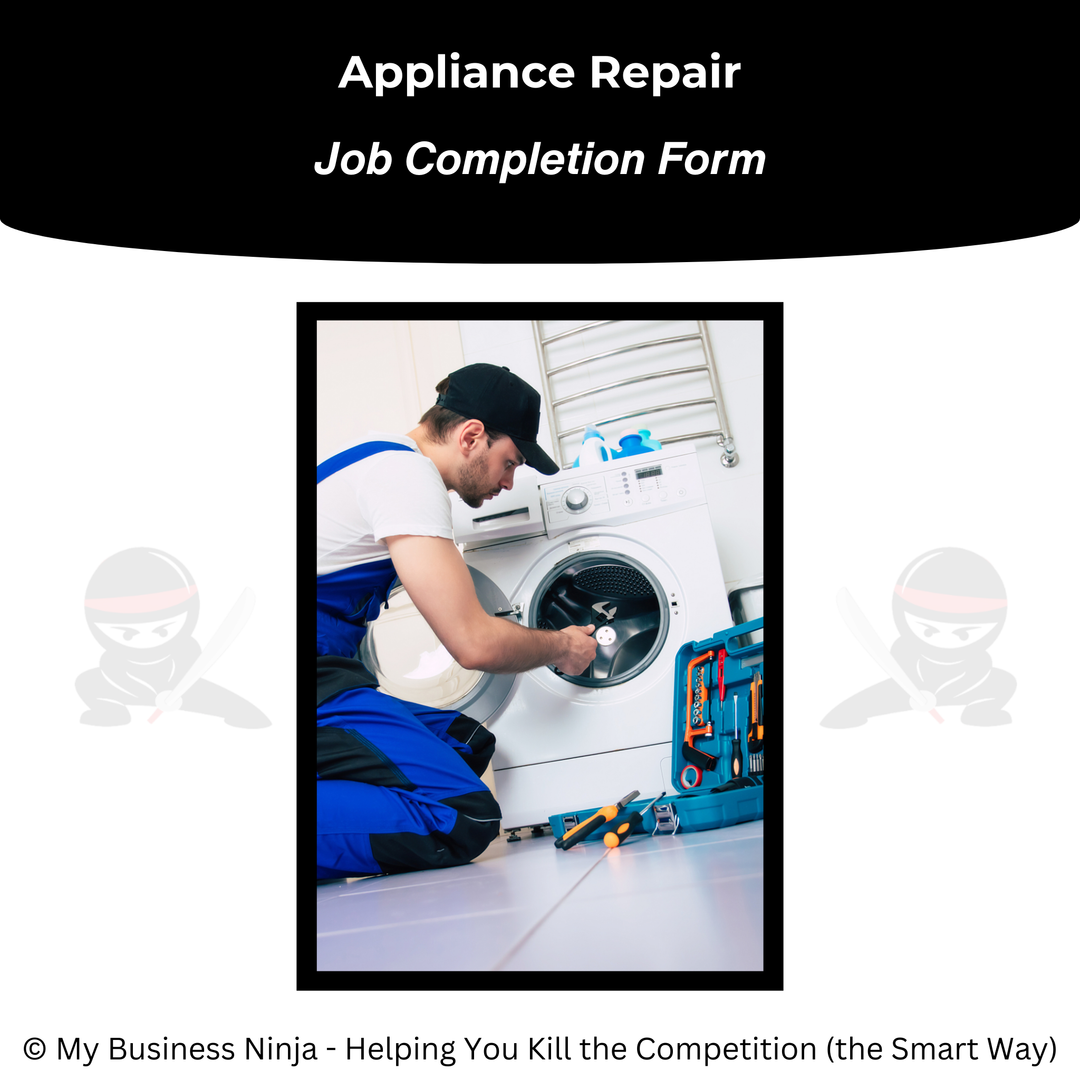 Job Completion Form (Core) - Appliance Repair