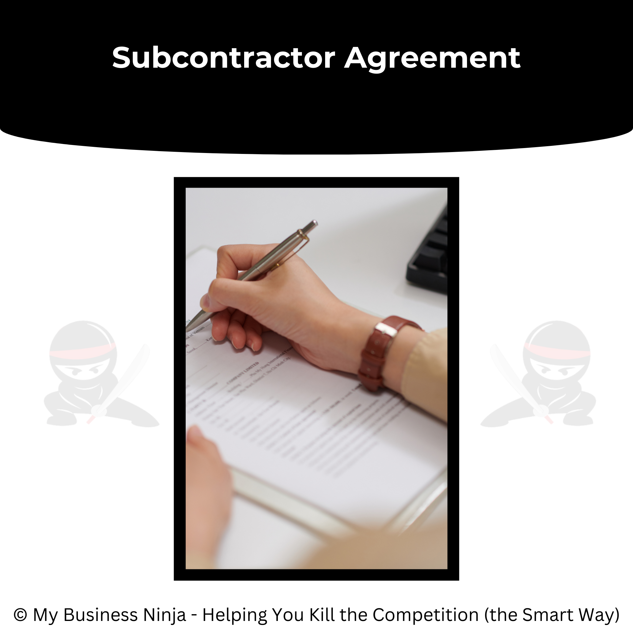 Subcontractor Agreement | Professional Business Template – My Business ...